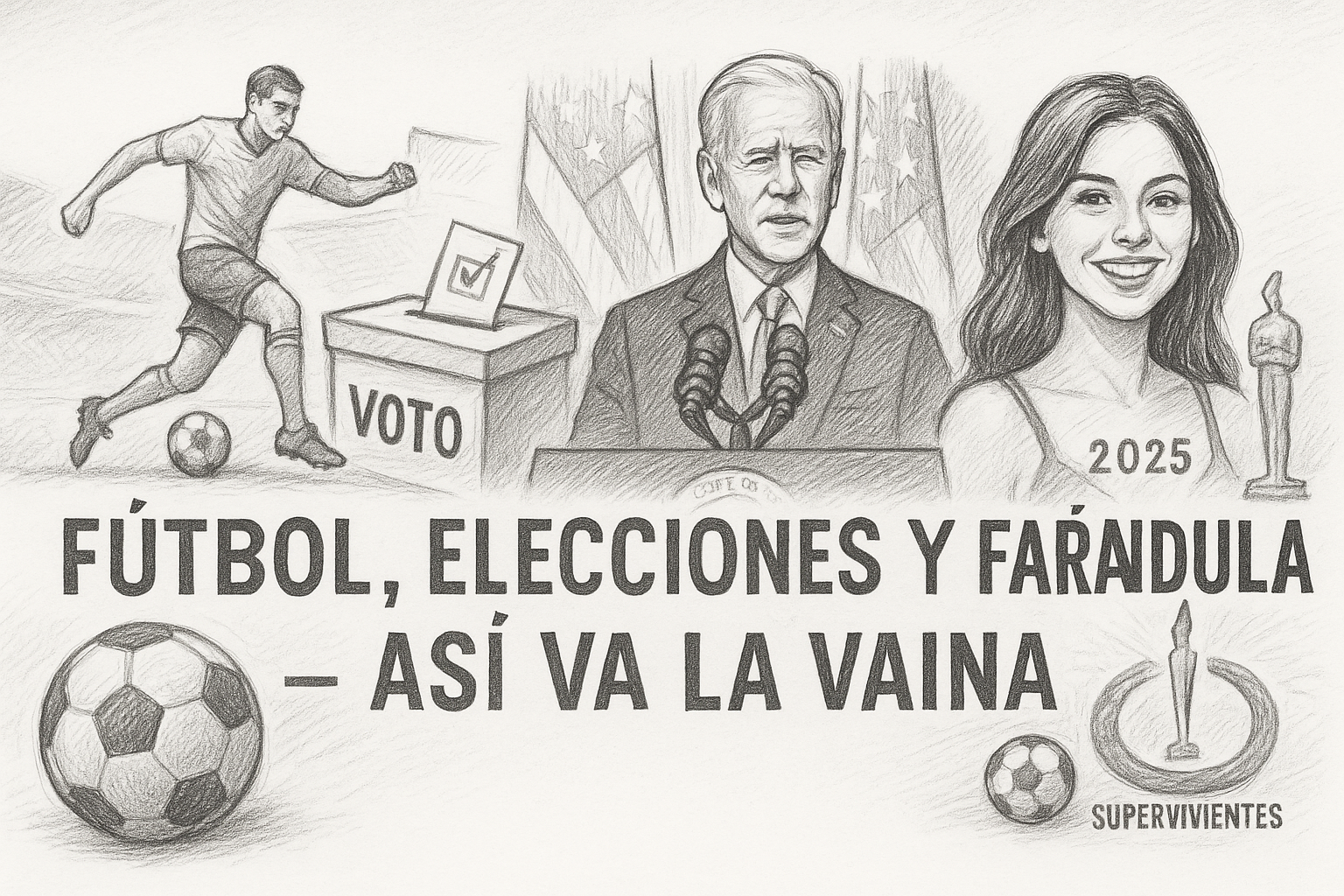 Fútbol, elecciones y farándula: Así va la vaina hoy en el episodio más candente
